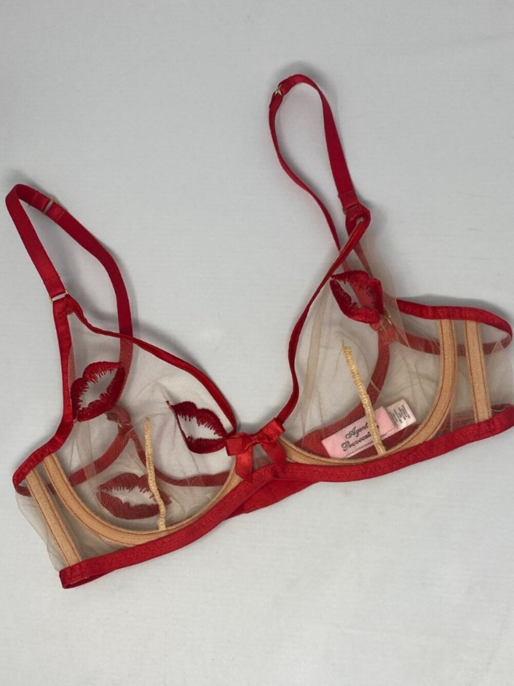 Agent Provocateur Lotie Red Kiss Bra 32C New - Picture 9 of 14